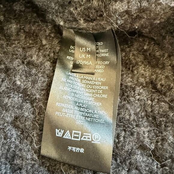 Anthropologie Bia Mock Neck Alpaca Blend Tunic Sweater in Carbon Size M - Picture 6 of 8